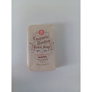 Pre-War Bar Soap Colgate‎ Cashmere Bouquet In Original Paper Wrapping 1920s